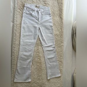 Madewell white skinny jeans